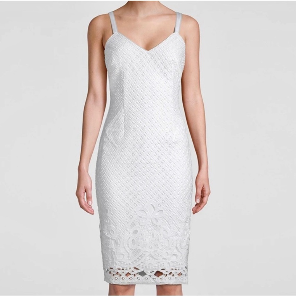 #464 WHBM Eyelet Sheath Dress size 6P